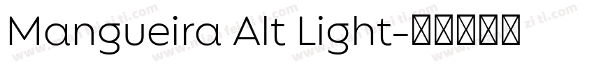 Mangueira Alt Light字体转换